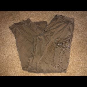 AE Dark Khaki Cargo Pants